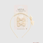Cerchietto e fermagli SIENA neonata 7439 Panna 7439 PANNA SIENA 