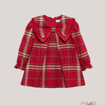 Abito neonata ABEL&LULA 5505 Rosso 5505 QUADRI ABEL&LULA 