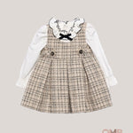 Abito neonata ABEL&LULA 5509 Beige 5509 MARZAPANE ABEL&LULA 