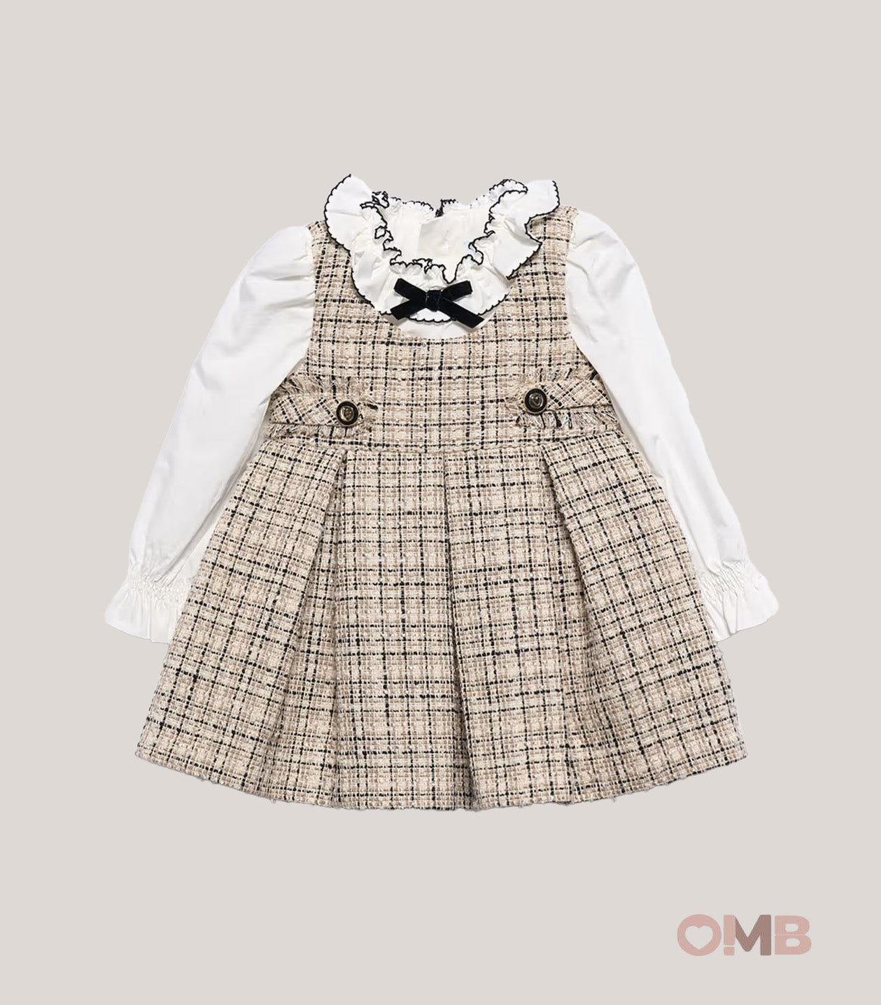 Abito neonata ABEL&LULA 5509 Beige 5509 MARZAPANE ABEL&LULA 
