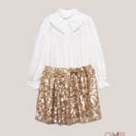 Abito bambina ABEL&LULA 5535 Champagne 5535 CHAMPAGNE ABEL&LULA 