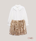 Abito bambina ABEL&LULA 5535 Champagne