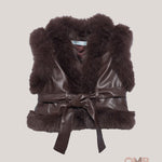Gilet bambina ABEL&LULA 5808 Marrone 5808 MARRONE ABEL&LULA 