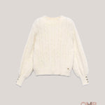 Maglione bambina ABEL&LULA 5879 Panna 5879 MARZAPANE ABEL&LULA 