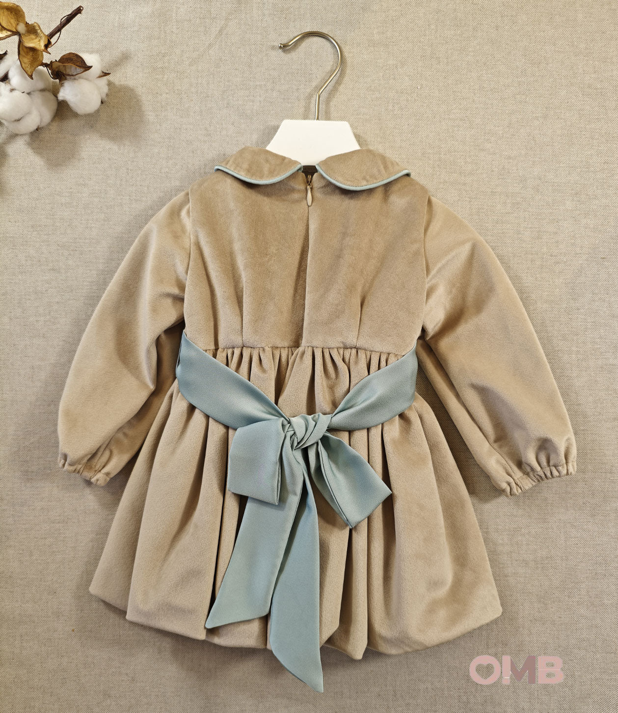 Abito neonata AMBARABA' FF42015 Beige<BR/> FF42015 BEIGE AMBARABA' 