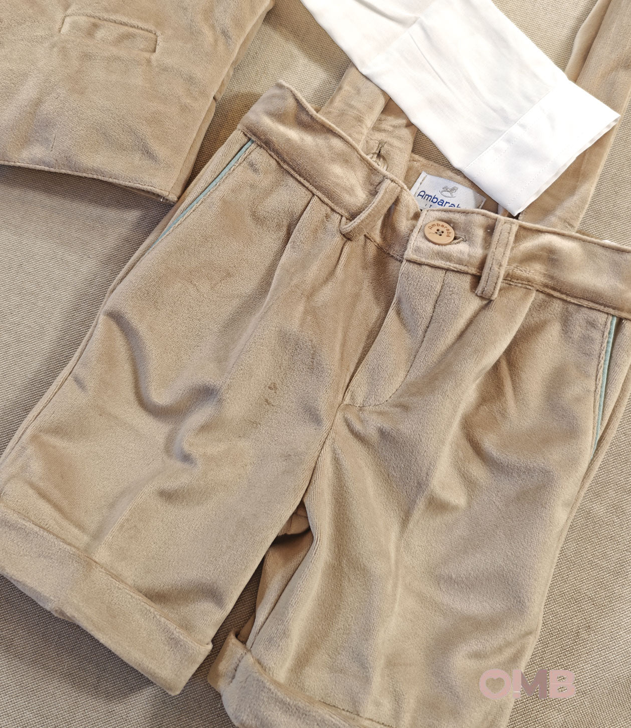 Completo neonato AMBARABA' FM42153152061065 Beige FM42153-152-061-065 BEIGE AMBARABA' 