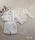 Completo neonato BABY A A3502 Panna