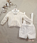 Completo neonato BABY A A3502 Panna