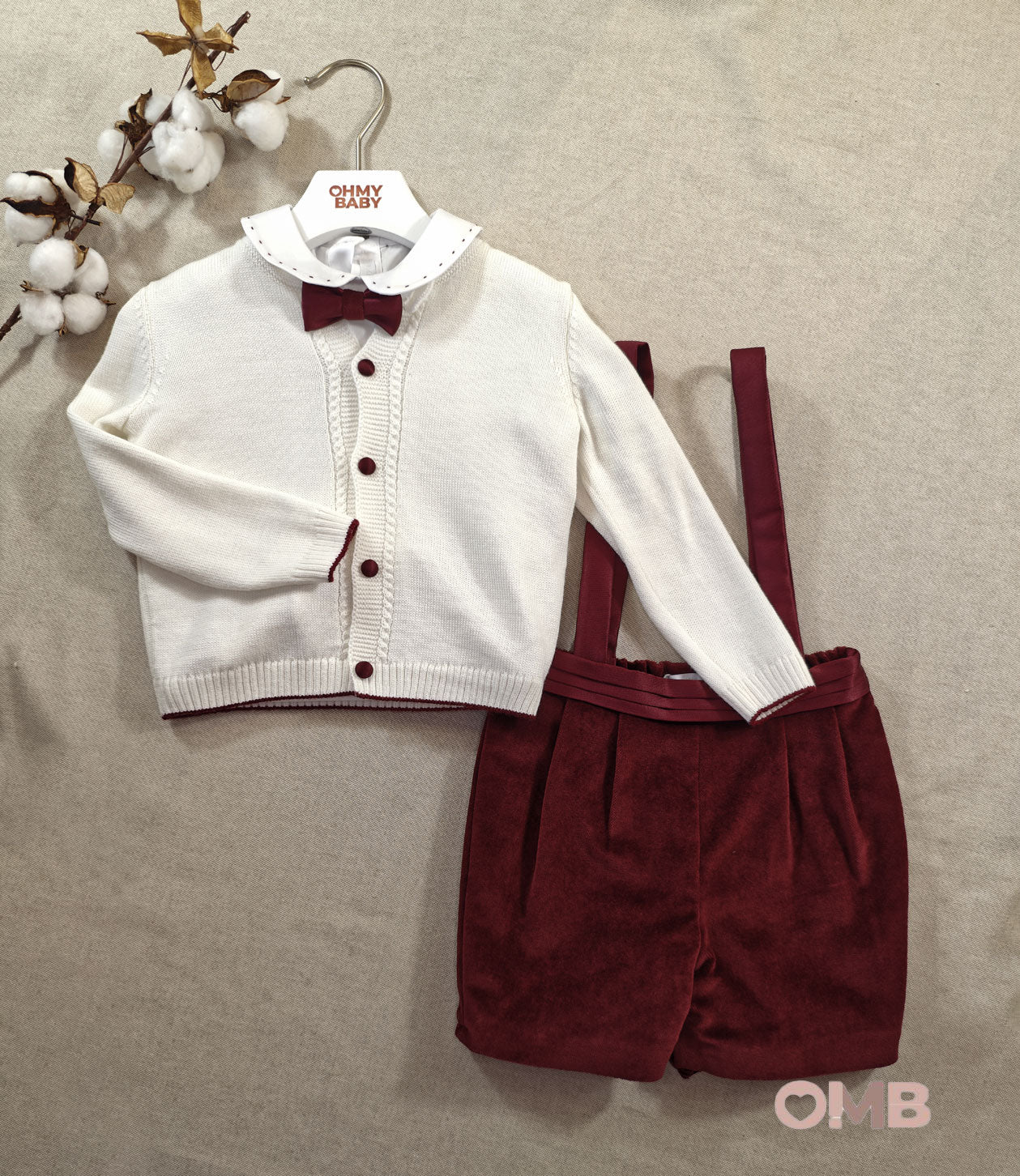 Completo neonato BABY A C3513 Bordeaux C3513 BORDEAU BABY A. 