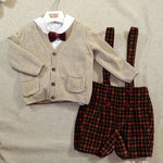 Completo neonato BABY A D3516 Rosso D3516 TARTAN BABY A. 