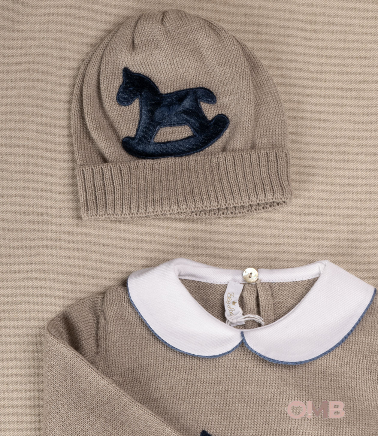 Set nascita unisex BABY LORD SETCAVALLUCCIO Beige SETCAVALLUCCIO CORDA/BLU BABY LORD 