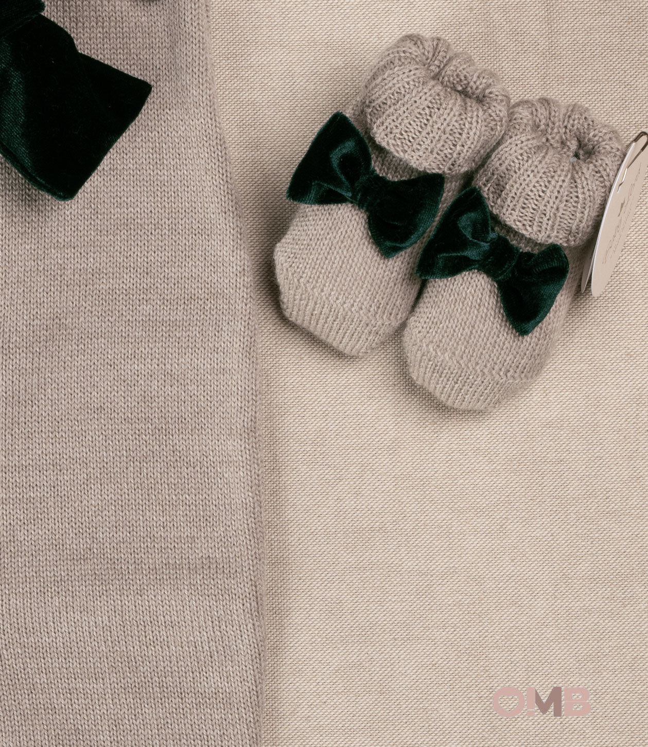Set nascita neonata BABY LORD SETFIOCCOVERDE Beige SETFIOCCOVERDE CORDA/VERDONE BABY LORD 
