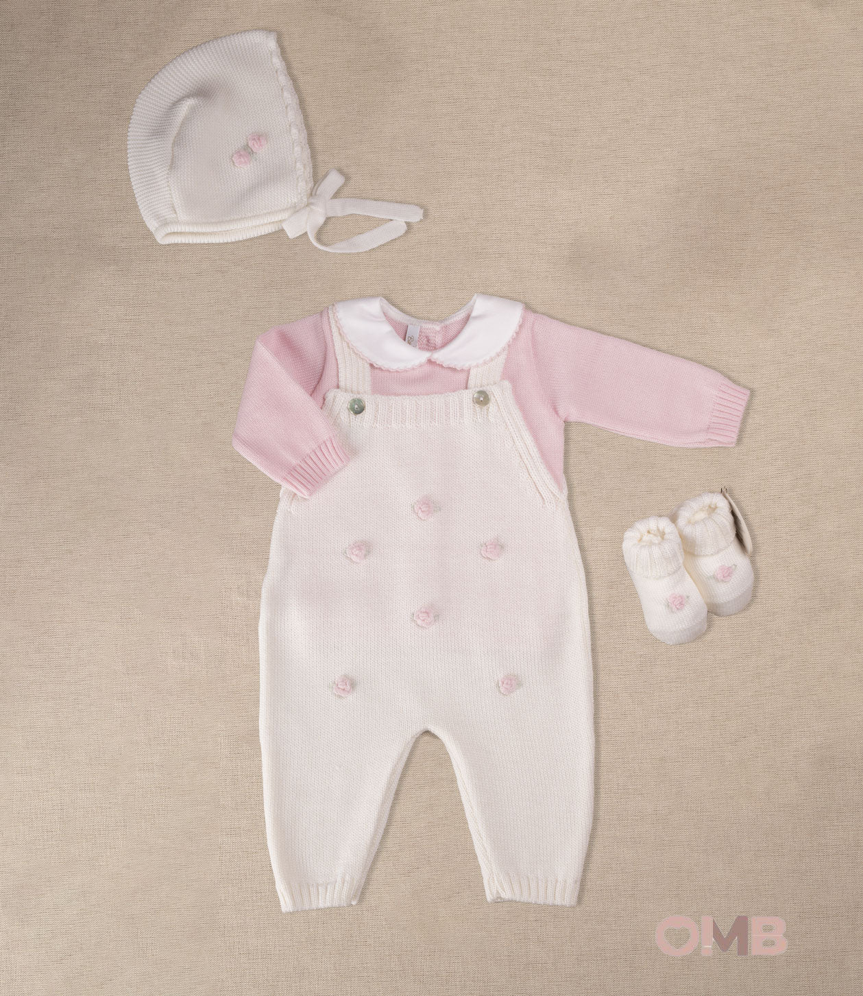 Set nascita neonata BABY LORD SETFIORDILOTO Bianco SETFIORDILOTO BIANCO/ROSA BABY LORD 