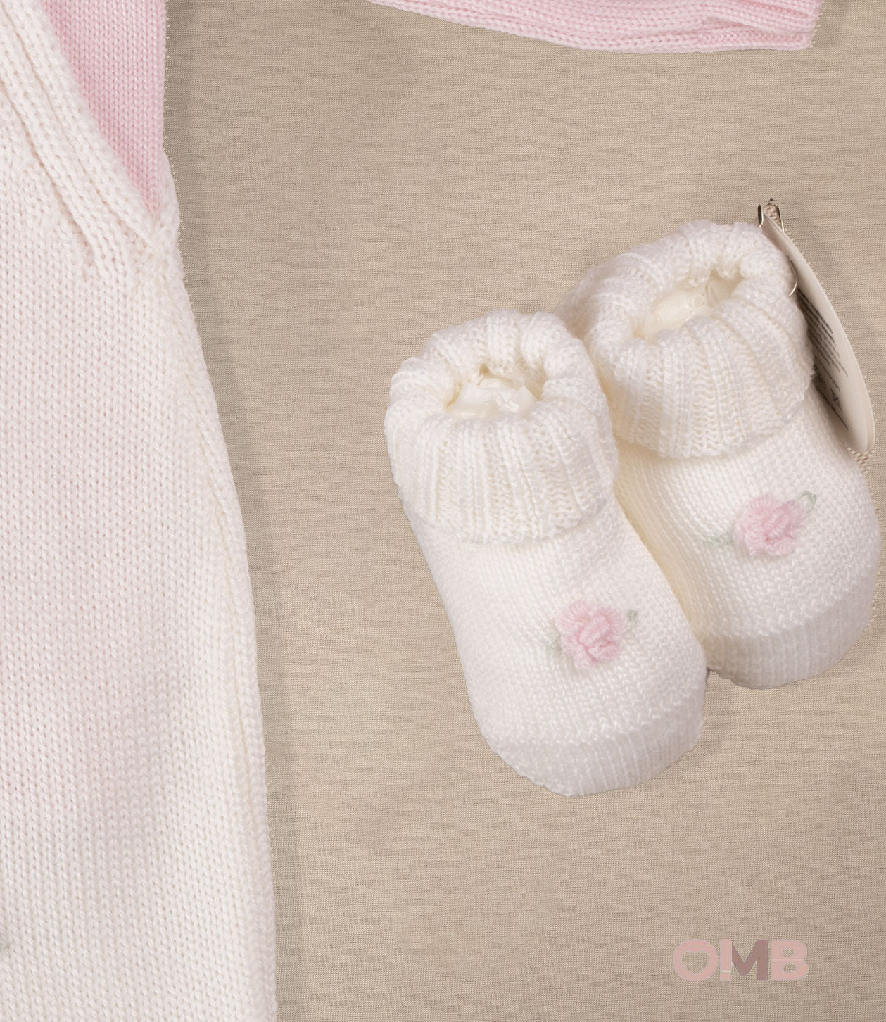 Set nascita neonata BABY LORD SETFIORDILOTO Bianco SETFIORDILOTO BIANCO/ROSA BABY LORD 