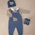 Set nascita neonato BABY LORD SETISLANDA Blu<BR/> SETISLANDA cavalluccio BABY LORD 