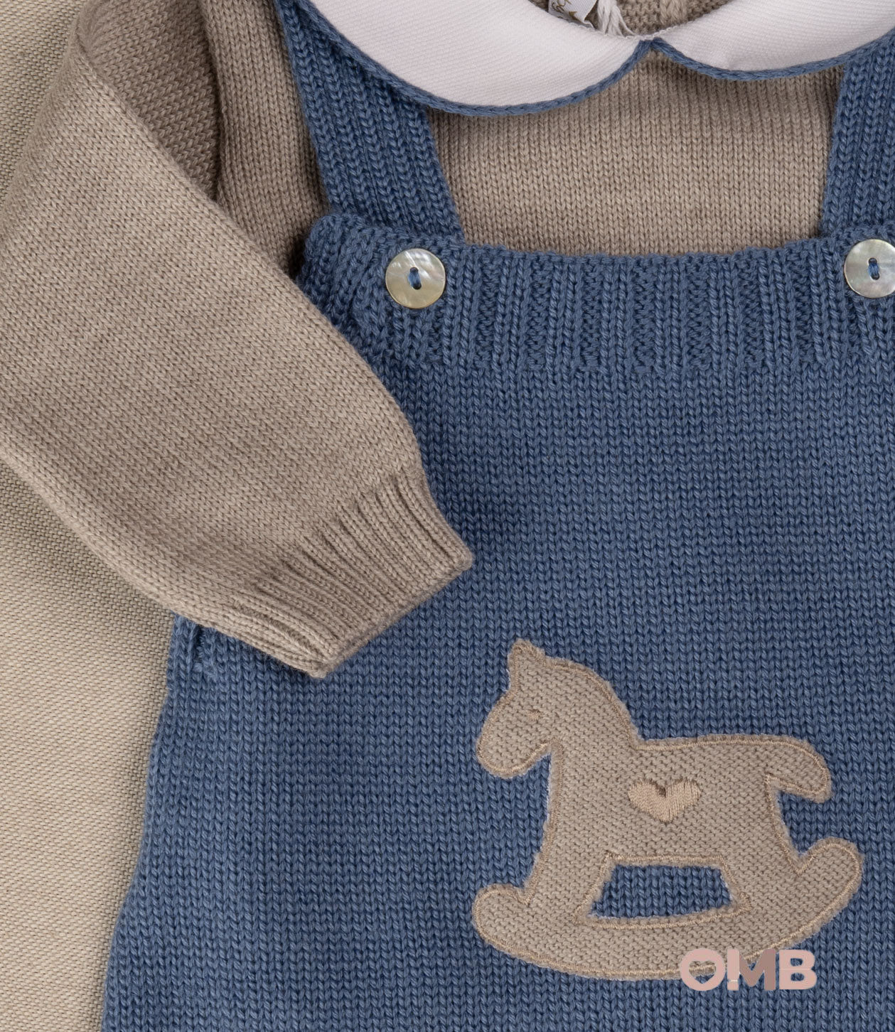 Set nascita neonato BABY LORD SETISLANDA Blu<BR/> SETISLANDA cavalluccio BABY LORD 