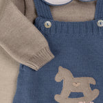 Set nascita neonato BABY LORD SETISLANDA Blu<BR/> SETISLANDA cavalluccio BABY LORD 