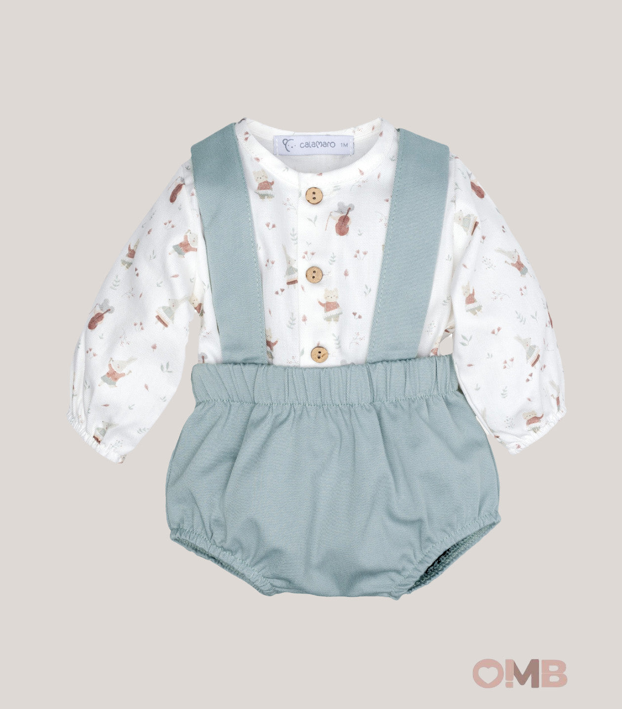 Completo neonato CALAMARO BABY 11374 Menta 11374 MENTA CALAMARO BABY 