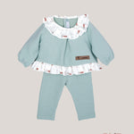 Completo neonata CALAMARO BABY 11375 Menta 11375 MENTA CALAMARO BABY 