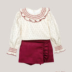 Completo bambina CALAMARO BABY 11423A Bordeaux<BR/> 11423A BORDEAU CALAMARO BABY 