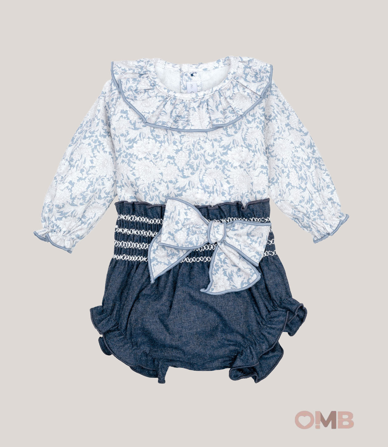 Completo neonata CALAMARO BABY 11444 blu<BR/> 11444 BLU CALAMARO BABY 