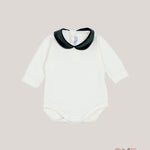 Body neonato CALAMARO BABY 19138 verde 19138 PANNA/VERDE CALAMARO BABY 