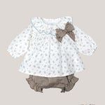 Completo neonata CALAMARO BABY 22133 Fantasia<BR/> 22133 CRUDO CALAMARO BABY 
