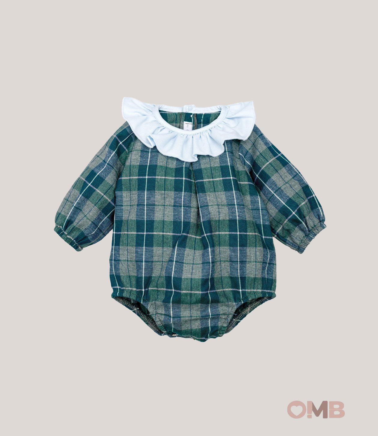 Pagliaccetto neonato CALAMARO BABY 32573 verde<BR/> 32573 QUADRI CALAMARO BABY 