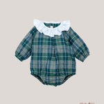 Pagliaccetto neonato CALAMARO BABY 32573 verde<BR/> 32573 QUADRI CALAMARO BABY 