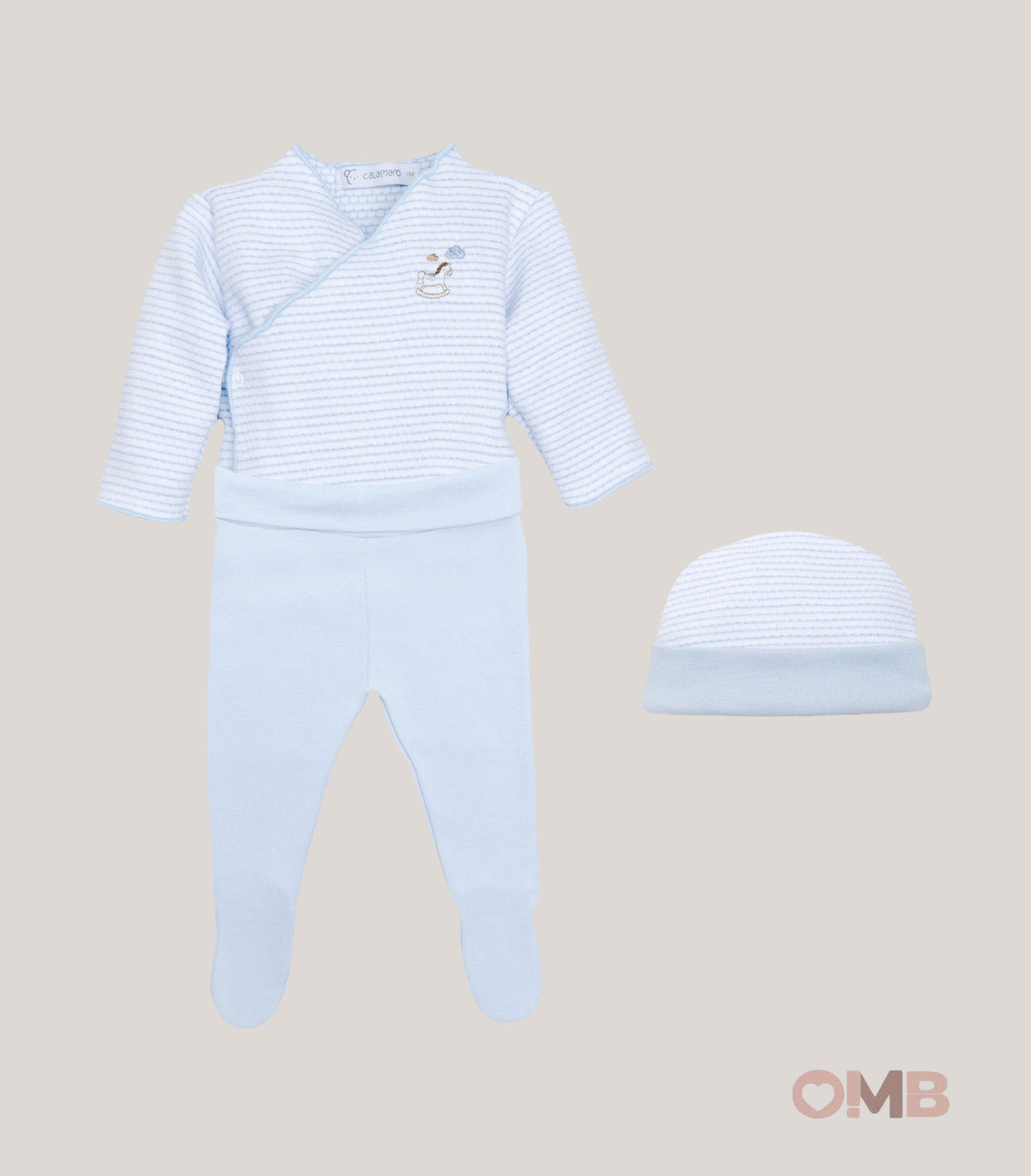 Set neonato CALAMARO BABY 72529A Celeste 72529A CELESTE CALAMARO BABY 
