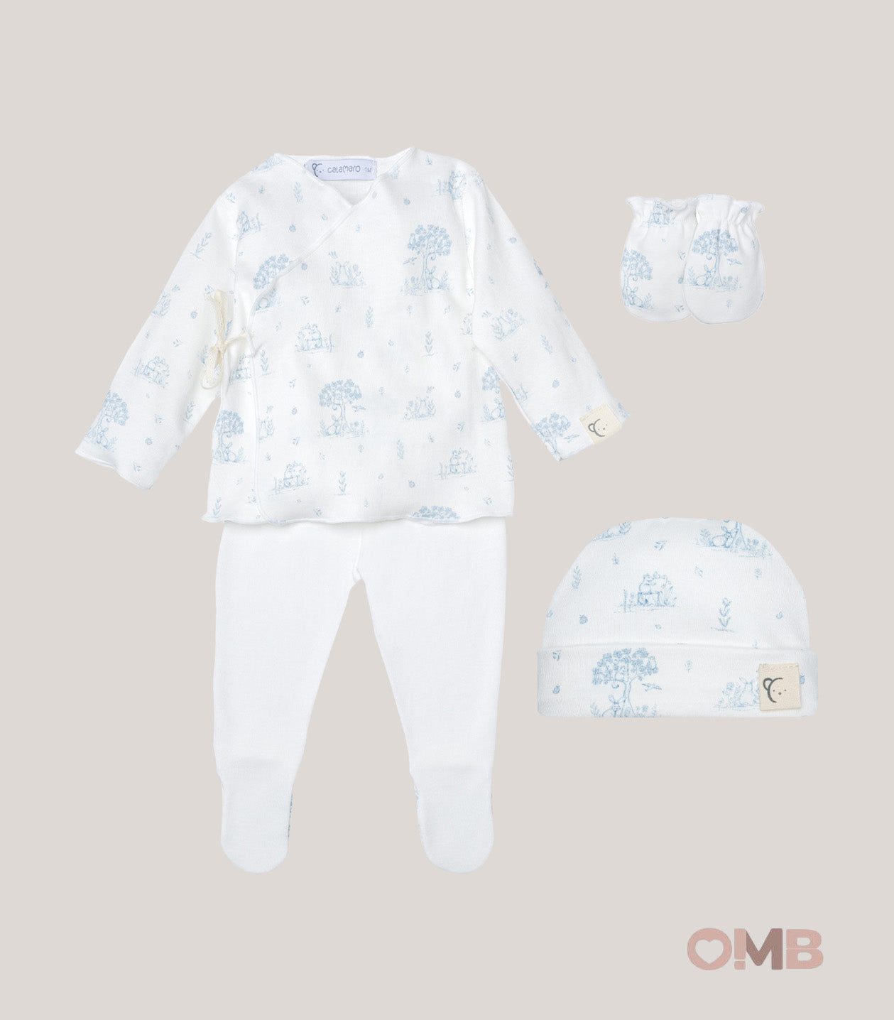 Set neonato CALAMARO BABY 72530 Celeste 72530 CELESTE CALAMARO BABY 