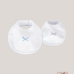 Bavaglini neonato CALAMARO BABY 74017 Celeste 74017 CELESTE/GRIGIO CALAMARO BABY 