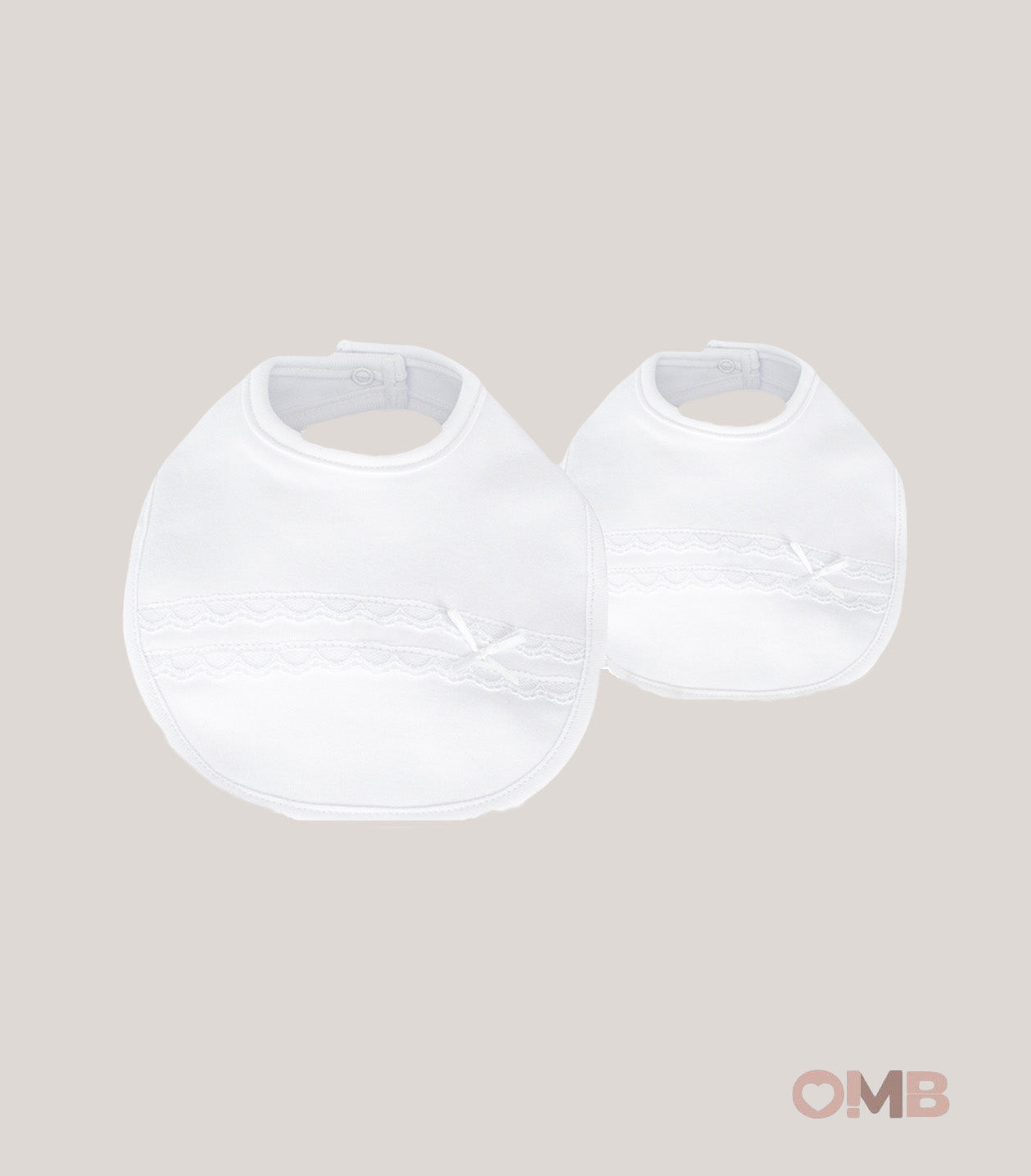 Bavaglini neonato CALAMARO BABY 74021 Bianchi 74021 BIANCO CALAMARO BABY 