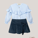 Completo bambina CALAMARO BABY A11015 Blu A11015 BLU CALAMARO BABY 