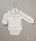 Body neonato unisex Coccodè C64099 panna rosso