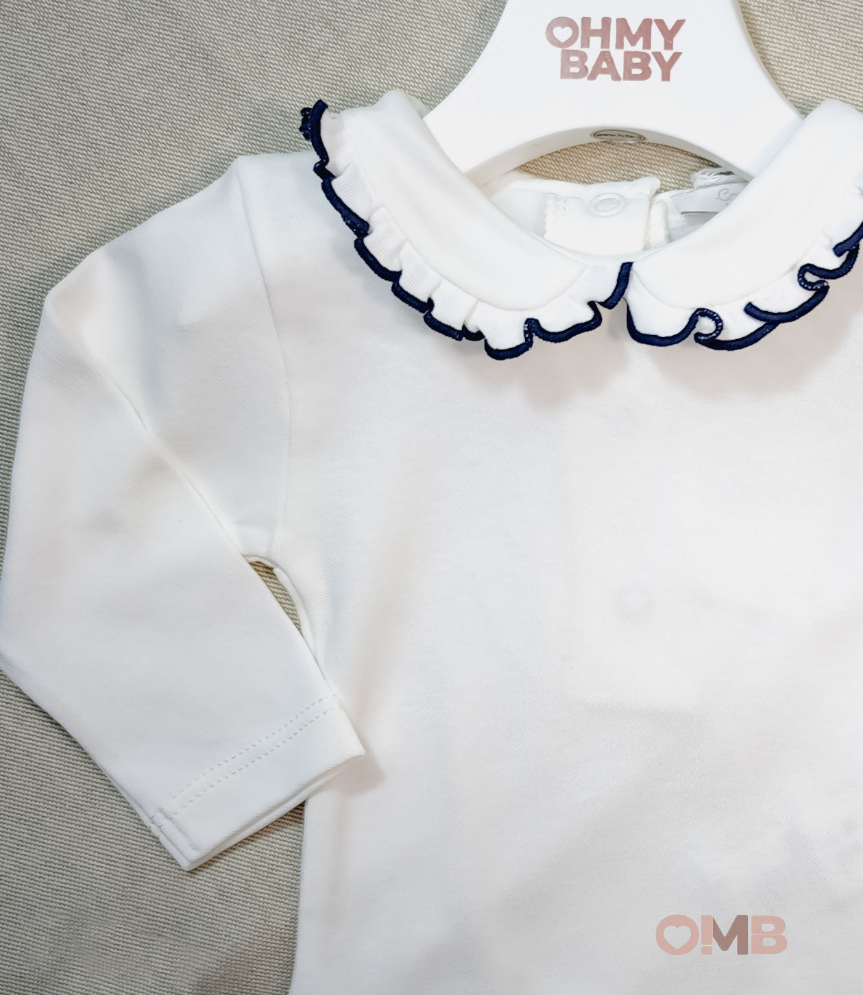 Body neonato unisex Coccodè C64102 panna blu C64102 PANNA/BLU COCCODE 
