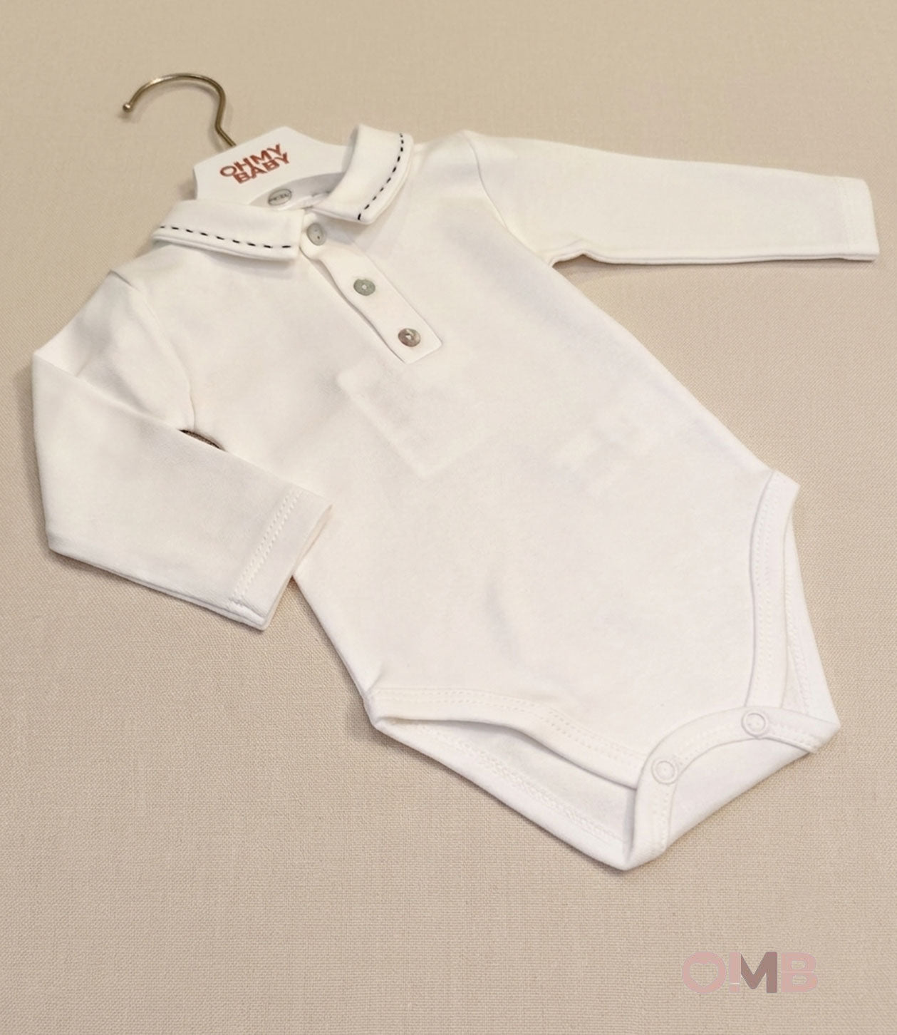 Body neonato unisex Coccodè C64103 panna blu C64103 PANNA/BLU COCCODE 