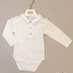 Body neonato unisex Coccodè C64103 panna blu C64103 PANNA/BLU COCCODE 