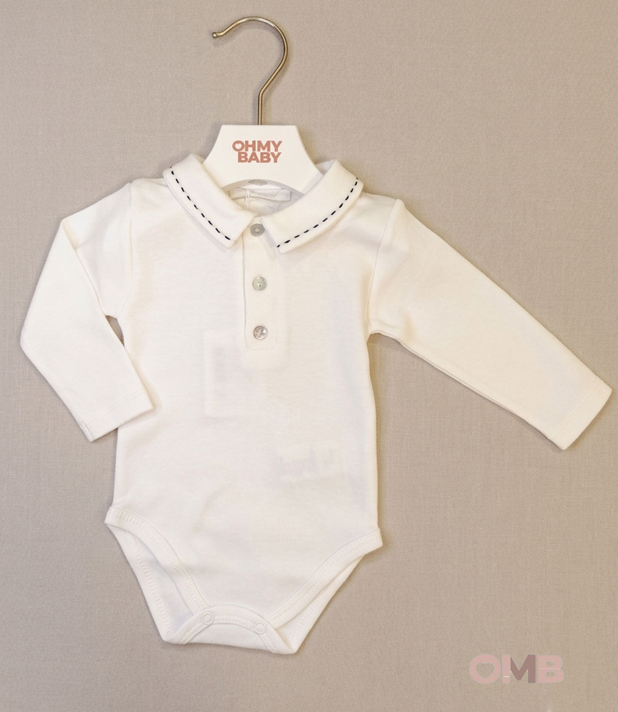 Body neonato unisex Coccodè C64103 panna blu C64103 PANNA/BLU COCCODE 