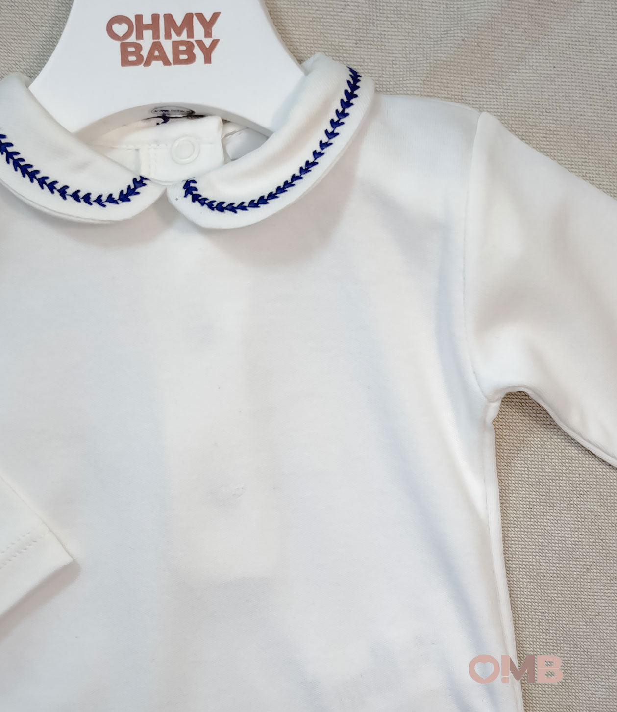 Body neonato unisex Coccodè C64114 panna blu C64114 PANNA/BLU COCCODE 