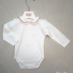 Body neonato unisex Coccodè C64114 panna rosso C64114 PANNA/ROSSO COCCODE 