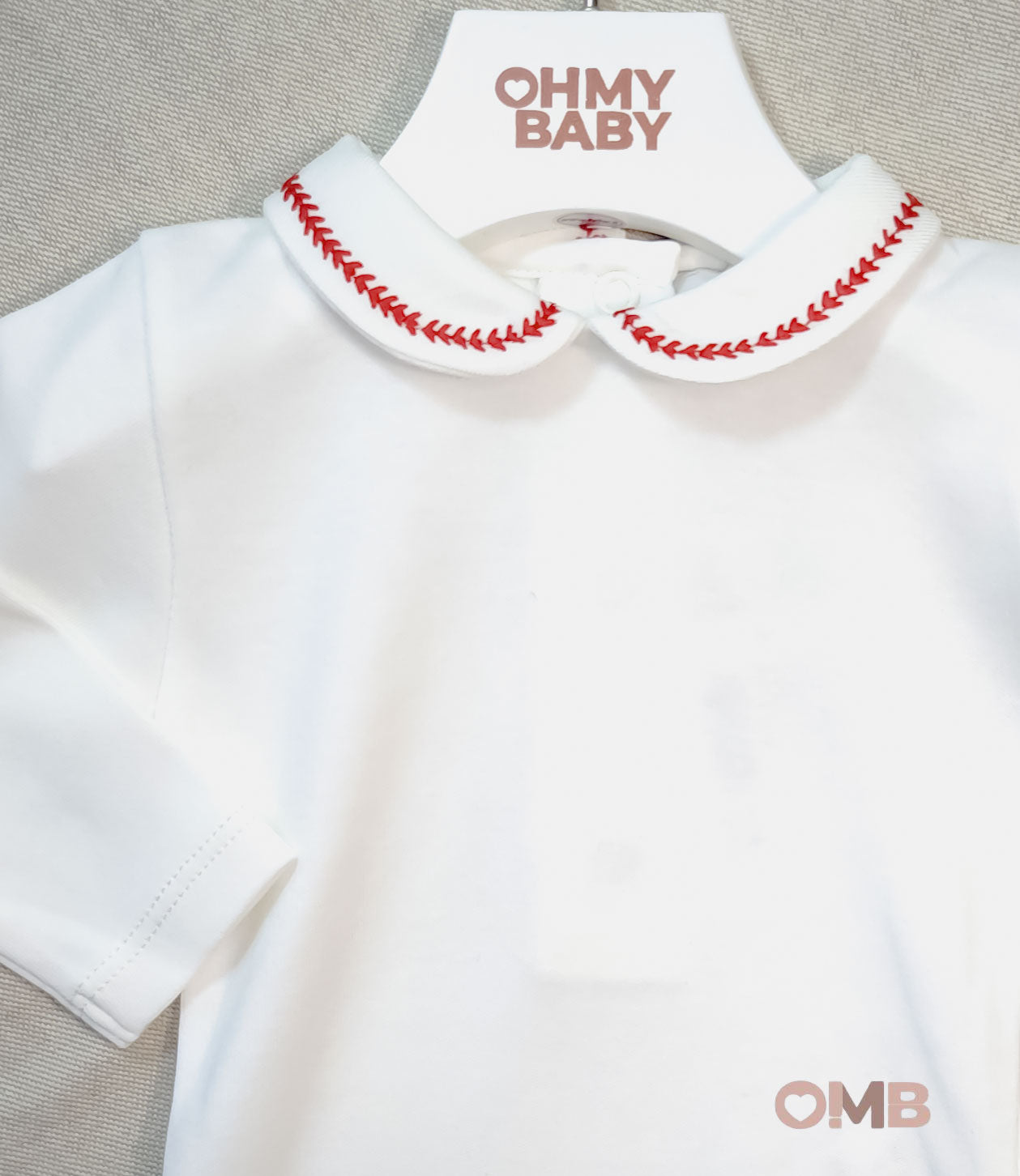 Body neonato unisex Coccodè C64114 panna rosso C64114 PANNA/ROSSO COCCODE 