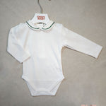 Body neonato unisex Coccodè C64114 panna verde C64114 PANNA/VERDE COCCODE 