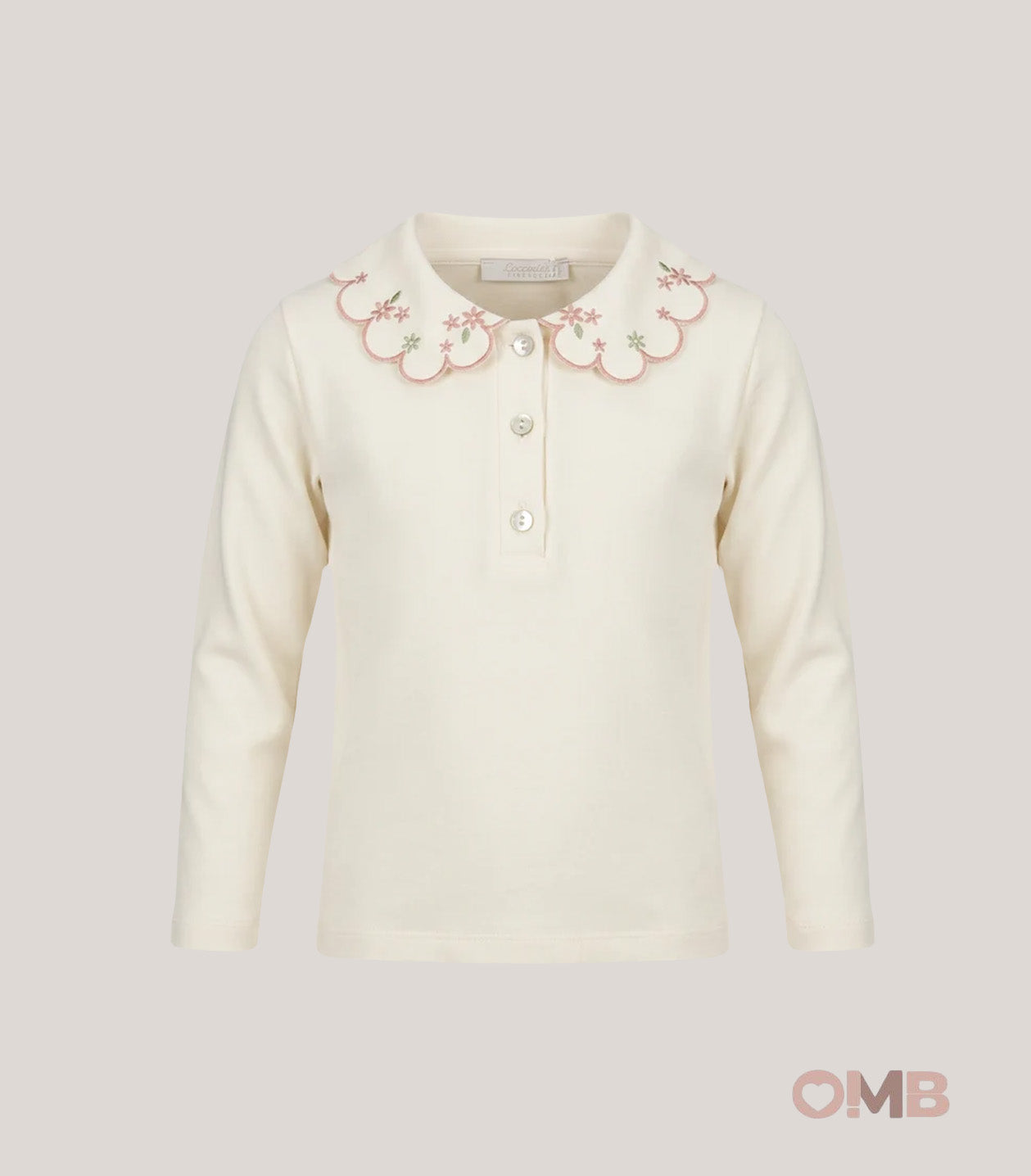 T-shirt bambina COCCODE C64155 Panna rosa C64155 PANNA/ROSA COCCODE 
