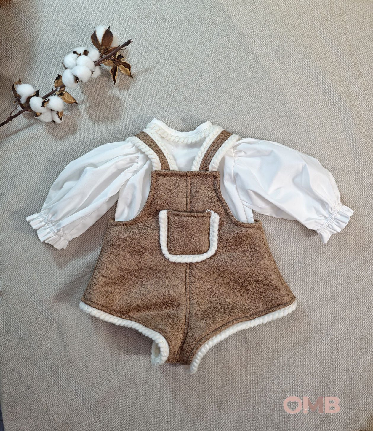 Salopette neonata COCO ET MAMA ASPENBABY Beige<BR/> ASPEN BABY BEIGE COCO ET MAMA 