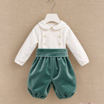 Pagliaccetto neonato CROCHETTE 9001 Verde<BR/> 9001 VERDE/PANNA CROCHETTE 