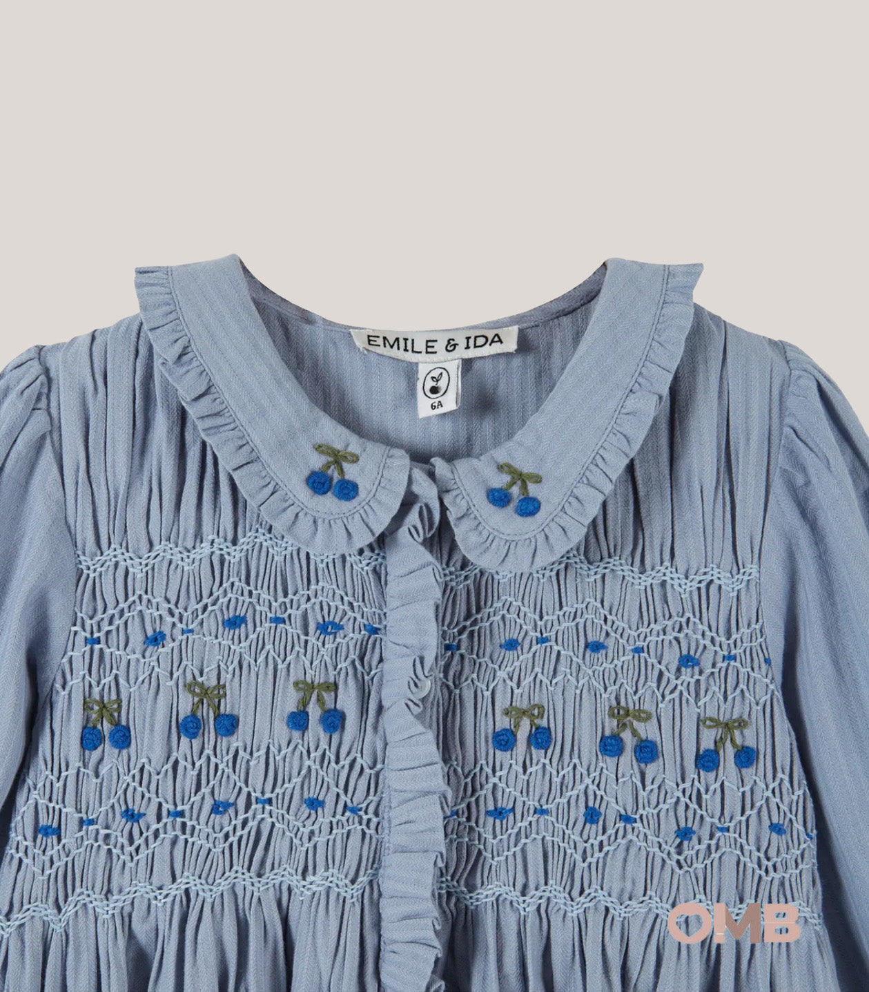 Camicia bambina EMILE ET IDA AE037 Azzurra AE037 DENIM EMILE ET IDA 