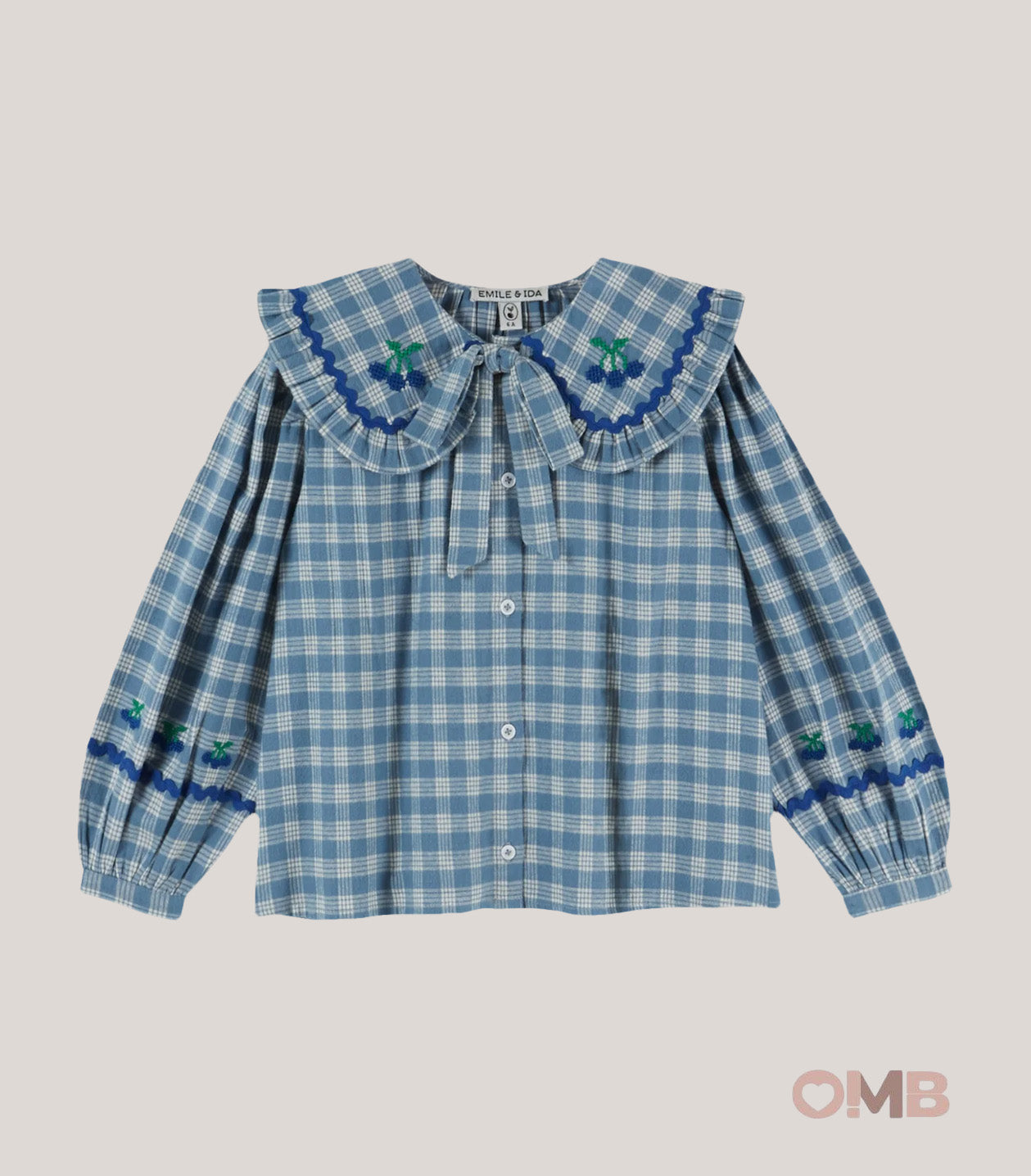 Camicia bambina EMILE ET IDA AE039 Blu AE039 QUADRI EMILE ET IDA 