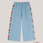 Jeans bambina EMILE ET IDA AE090 Azzurro AE090 DENIM EMILE ET IDA 