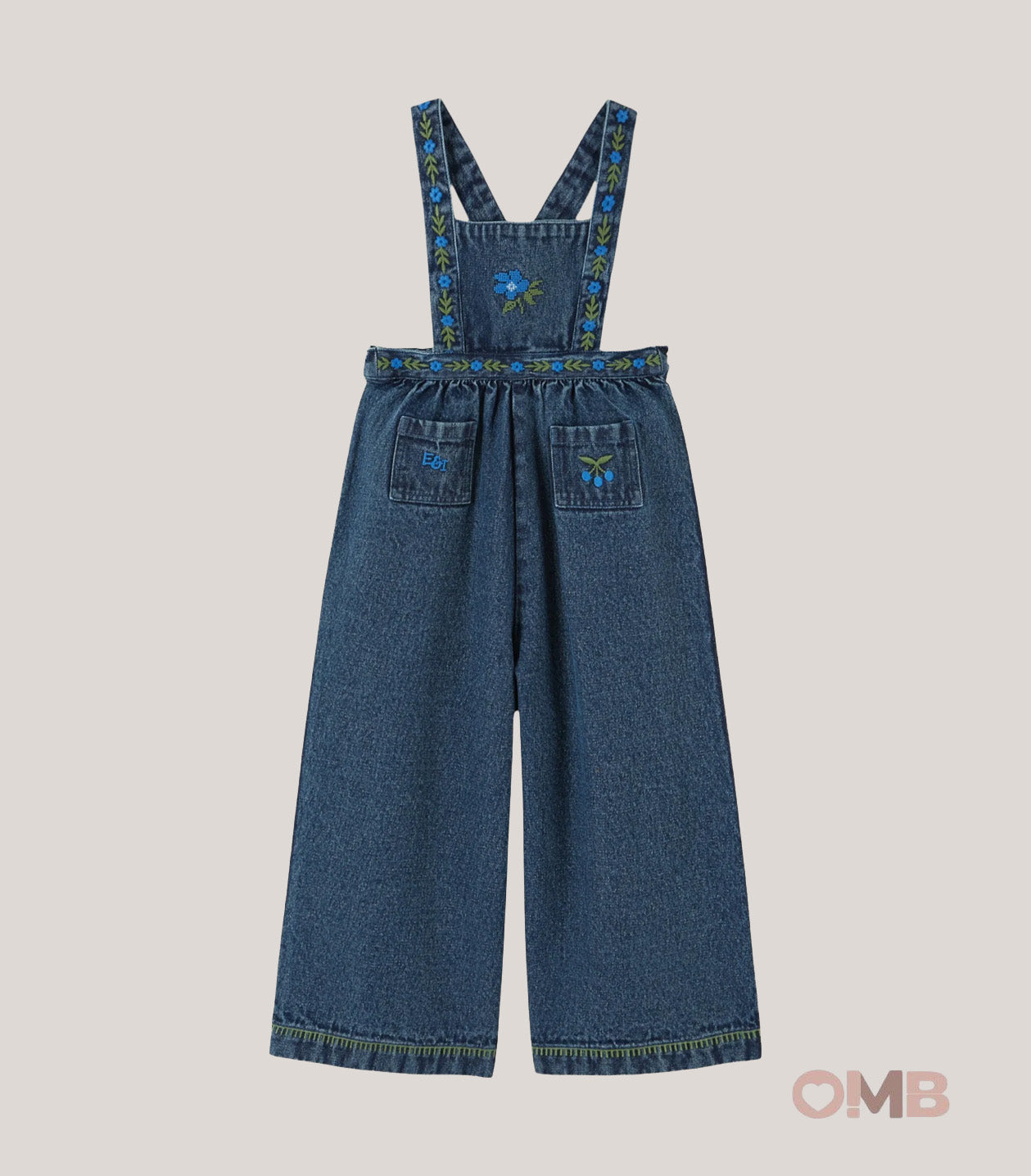 Salopette bambina EMILE ET IDA AE111 Blu AE111 DENIM EMILE ET IDA 